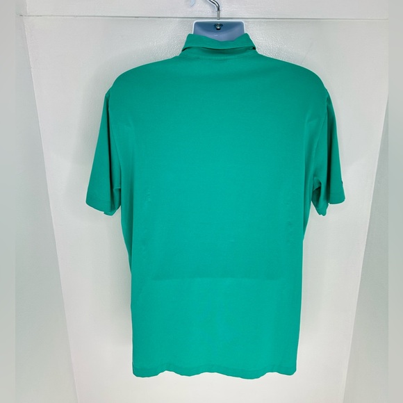 Polo Golf Ralph Lauren Polo Size Large Stretch Lisle Pima Cotton Green Shirt - Picture 6 of 12